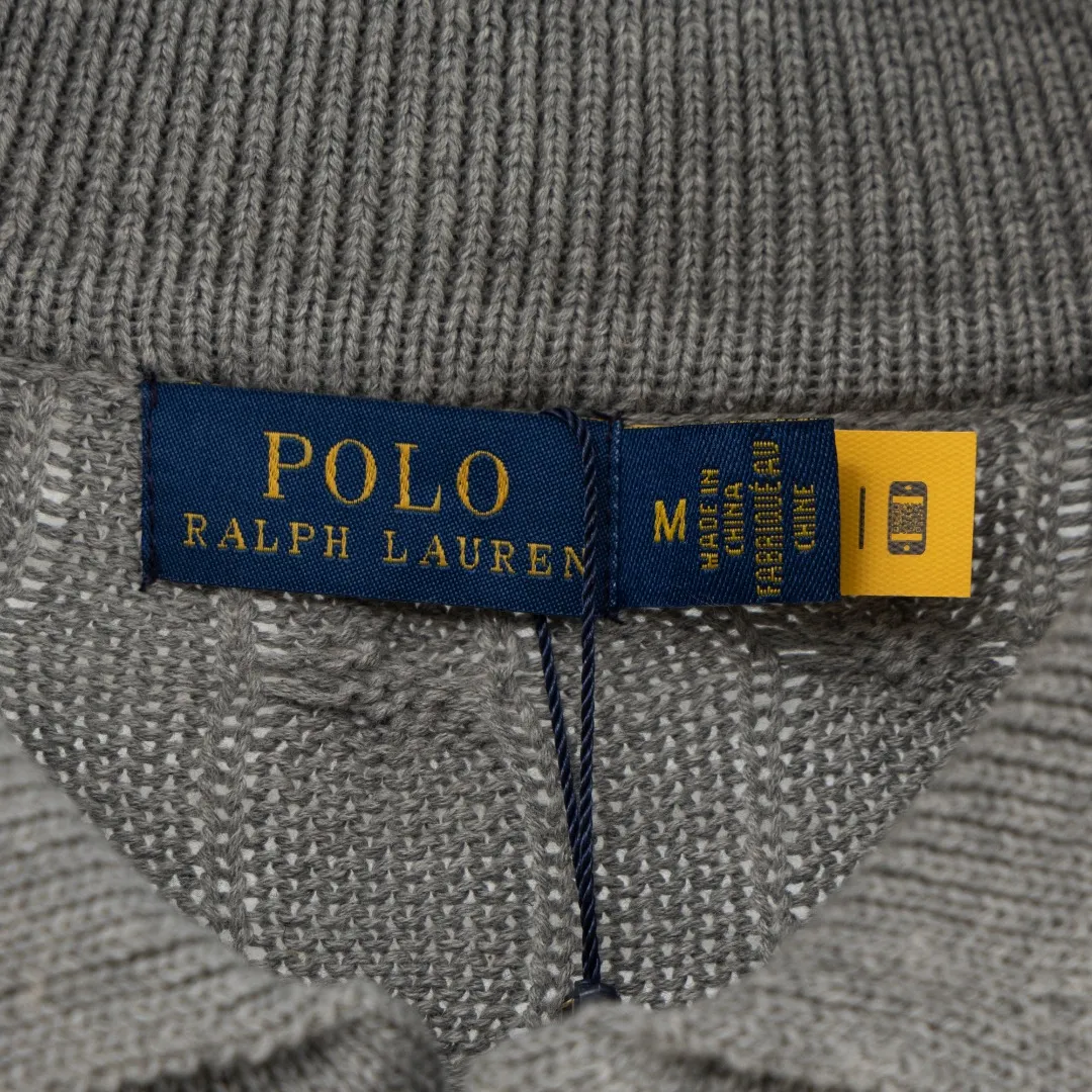 P300 top version (different currencies) You can scan the code to enter the official website Style: Ralph Lauren POLO Ralph Lauren small label embroidery knitted old money style lapel long-sleeved POLO Color: Picture color Size: S-XL Fabric: Pure cotton Accessories: Full set of customized accessories No gender distinction, same style for men and women
